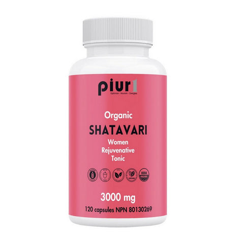Organic Shatavari 120 Capsules by Piur1