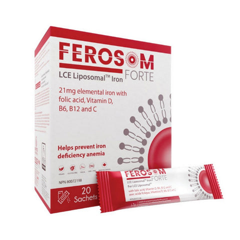 Lce Liposomal Iron Sachet 20 Pack by Ferosom Forte