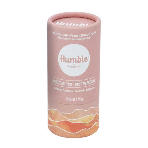 Moroccan Rose Deodorant Plastic Free 75 Grams by Humble Brands