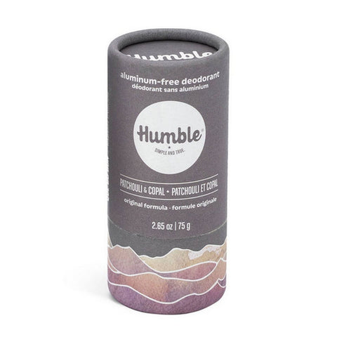 Patchouli And Copal Deodorant Plastic Free 75 Grams by Humble Brands