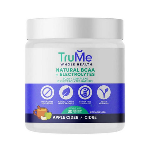 BCAA Plus Electrolytes Apple Cider 210 Grams by Trume Whole Health