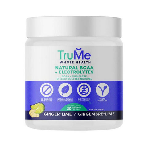 BCAA Plus Electrolytes Ginger Lime 210 Grams by Trume Whole Health