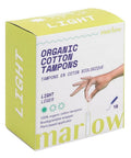 Organic Cotton Tampons Light 18 Count by Marlow