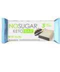 Keto Bar Cookies And Cream 40 Grams (12 Count) by No Sugar Company