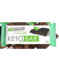 Keto Bar Chocolate Mint 40 Grams (12 Count) by No Sugar Company