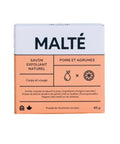 Exfoliating Soap Bar Pear And Citrus 85 Grams by Malte