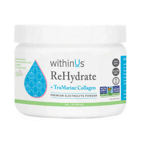 Rehydrate Collagen Jar Watermelon 144 Grams by WithinUs