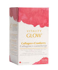 Glow Collagen Plus Cranberry Sachet Box 8 Grams (15 Count) by Vitality Products Inc.
