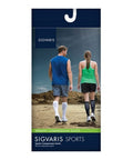 Athletic Unisex Calf High Compression Socks 15-20 MM Medium Black 1 Pair by Sigvaris
