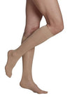 Sheer Fashion Knee High Compression Socks Natural Size C 1 Pair / 15-20MMHG by Sigvaris