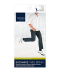 Calf High Casual Cotton Socks Men White Size A15-20 MM 1 Pair by Sigvaris