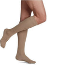Casual Cotton Calf High Compression Socks Size C Khaki 1 Pair / 15-20MM by Sigvaris
