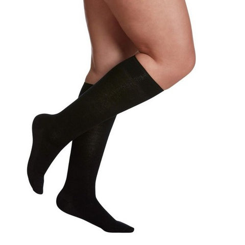 Calf High Wool Women Black 15-20 MMHG Size B 1 Pair by Sigvaris