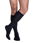 Calf High Sea Island Cotton Socks Men Black 15-20 MMHG Size C 1 Pair by Sigvaris