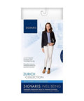 Calf High Sea Island Cotton Women Black 15-20 MMHG Size B 1 Pair by Sigvaris