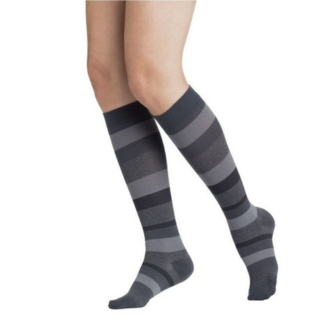 Calf High Graphite Stripe 15-20 MMHG Size A 1 Pair by Sigvaris