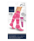 Calf High Pink Stripe 15-20 MMHG Size C 1 Pair by Sigvaris