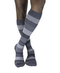 Calf High Graphite Stripe 15-20 MMHG Size C 1 Pair by Sigvaris