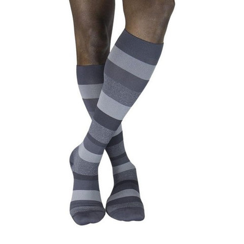 Calf High Graphite Stripe 15-20 MMHG Size C 1 Pair by Sigvaris