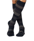Calf High Navy Stripe 15-20 MMHG Size A 1 Pair by Sigvaris
