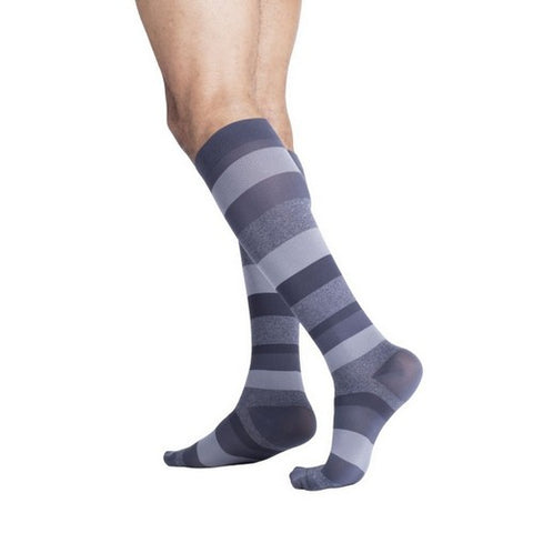 Calf High Graphite Stripe 15-20 MMHG Size A 1 Pair by Sigvaris
