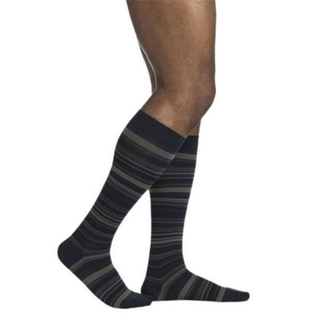 Calf High Graphite Stripe 15-20 MMHG Size C 1 Pair by Sigvaris
