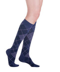 Calf High Purple Argyle 15-20 MMHG Size C 1 Pair by Sigvaris