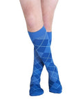 Calf High Royal Blue Argyle 15-20 MMHG Size A 1 Pair by Sigvaris