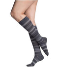 Calf High Graphite Mini Stripe 15-20 MMHG Size C 1 Pair by Sigvaris