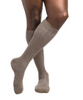 Calf High Sea Island Cotton Socks Men Brown 15-20 MMHG Size B 1 Pair by Sigvaris