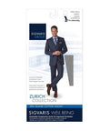 Calf High Sea Island Cotton Socks Men Black 15-20 MMHG Size A 1 Pair by Sigvaris