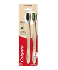 Slim Soft Charcoal Bamboo Toothbrush 2 Count / (Pack Of 1) by Colgate