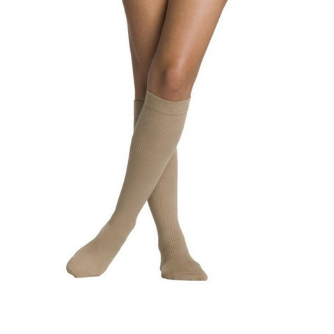 Calf High Casual Cotton Women Size A Khaki 15-20MM 1 Pair by Sigvaris