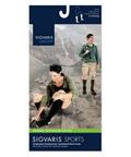 Calf High Compression Socks Unisex Athletic Large Charcoal 15-20 MM 1 Pair by Sigvaris