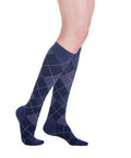 Calf High Purple Argyle 15-20 MMHG Size A 1 Pair by Sigvaris