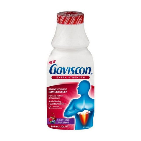 Regular Strength Soothing Liquid Fruit Blend 340 Ml by Gaviscon