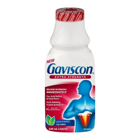 Extra Strength Soothing ICY Mint 340 Ml by Gaviscon