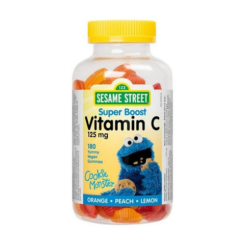 Sesame Street Super Boost Vitamin C Kids 180 Gummies by Webber Naturals