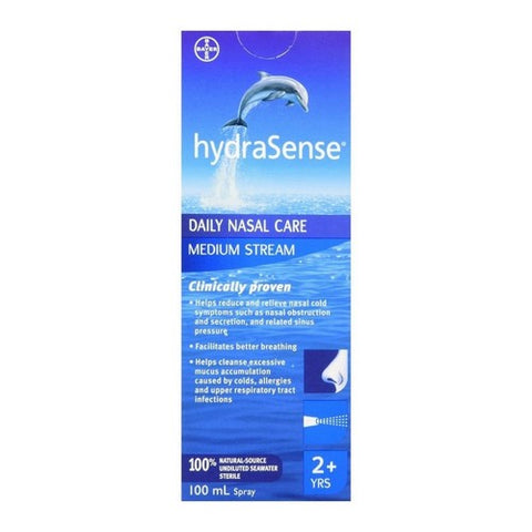 Medium Stream Nasal Spray Daily Nasal Care 100 Ml by HydraSense