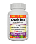 Gentle Iron 150 Caps by Webber Naturals