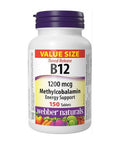 Vitamin B12 Timed Release 150 Tabs by Webber Naturals