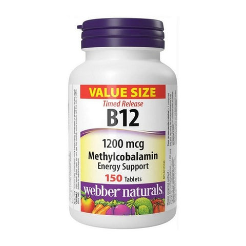 Vitamin B12 Timed Release 150 Tabs by Webber Naturals