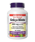 Extra Strength Ginkgo Biloba 180 Softgels by Webber Naturals