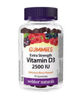 Vitamin D3 Extra Strength 75 Gummies by Webber Naturals