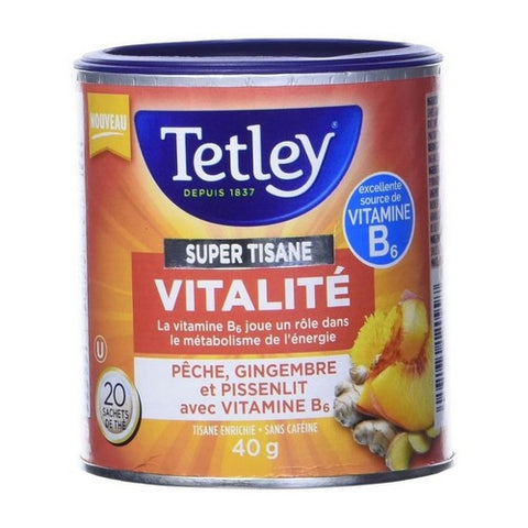 Super Herbal Tea Boost Peach Ginger And Dandelion 20 Bags by Tetley