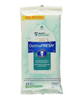 Dermafresh Flushable Biodegradable Personal Wet Wipes 1 Pack / 24 Count by MedPro