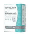 Essential Breathable Briefs Extra Small 10 Count by Tranquility