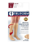 Below Knee Closed Toe 30-40 MMHG Beige Large 1 Pair by Truform