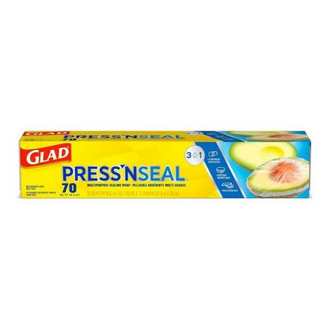 Press'N Seal Food Plastic Wrap 70 Square Foot Roll 1 Pack by Glad