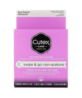 Cutex Care Swipe And Go Non-Acetone Nail Polish Remover Pads 10 Count by Revlon